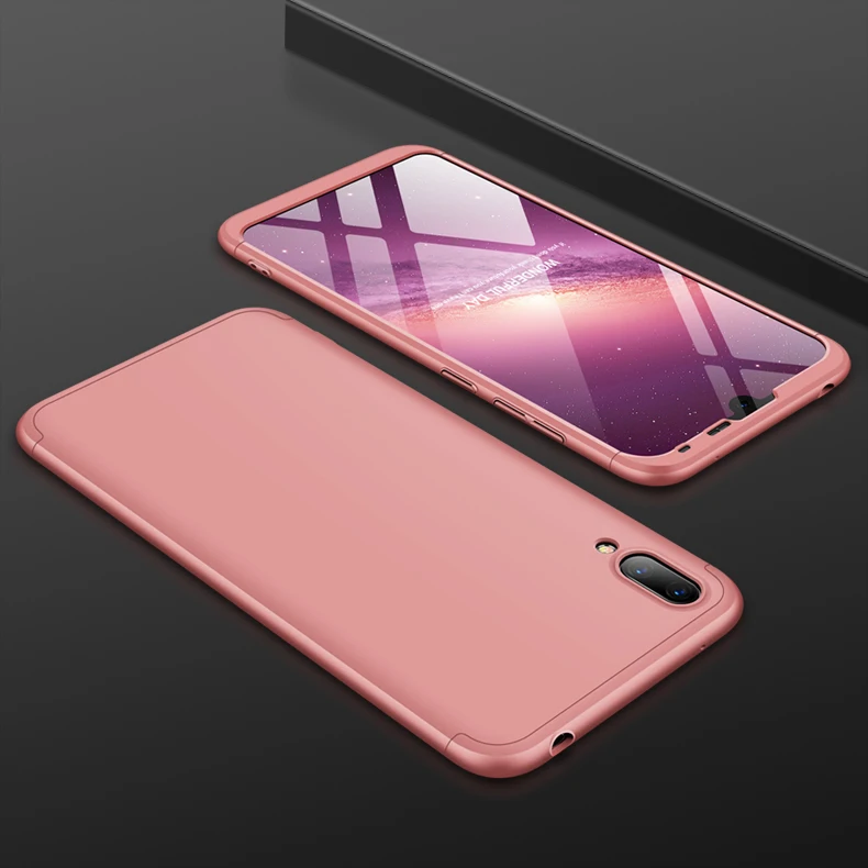 Huawei Y7 чехол Роскошный 360 градусов Полный Матовый каплевидный задний чехол s для huawei Y7 Pro DUB-LX1 DUB-LX2 Y7 Prime