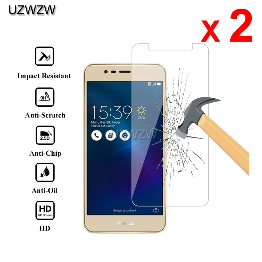 2 шт. для Asus Zenfone 3 Max ZC520TL Premium 2.5D Закаленное стекло-экран протектор для Asus Zenfone 3 Max ZC520TL защитное стекло