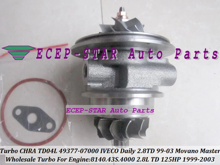 Турбокартридж CHRA TD04L 49377 07000 454126 751578 53039700075 Турбокомпрессор Для Ивеко Дейли 99