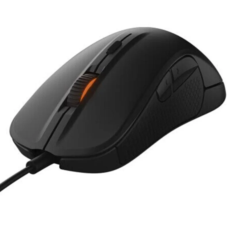 Оригинальная Steelseries Rival 300 6500 dpi оптическая игровая мышь Мыши серебристого цвета USB Проводная для FPS RTS MMO Gamer