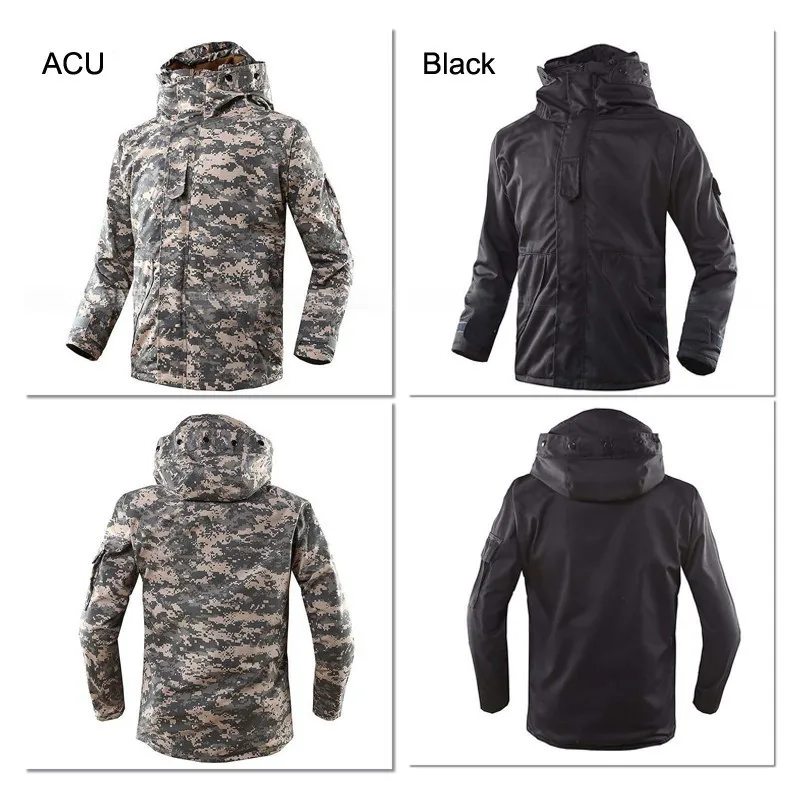 Флисовая M-65 зимняя куртка для охоты G8 ECWCS Softshell, Мужская ветровка с капюшоном Typhon, походная куртка с линнером