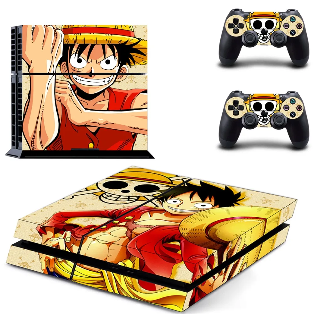 Аниме One Piece Luffy PS4 наклейка на кожу Виниловая для Sony Playstation 4 консоль и 2 контроллера