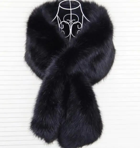 Новинка Женская сверхбольшая шаль из искусственного лисьего меха