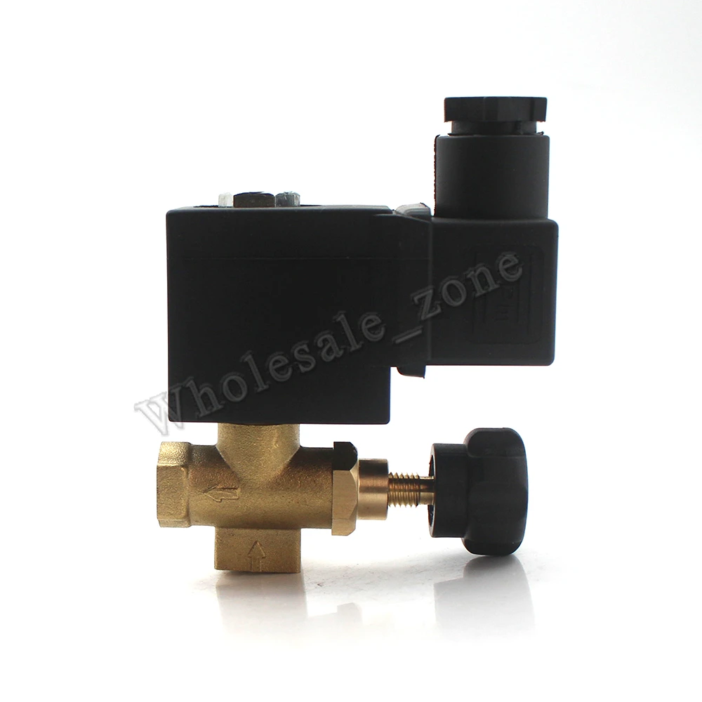 Новый Регулируемый Соленоидный клапан 2/2 way NC 8 Bar G1/4 &quotс железным паровым