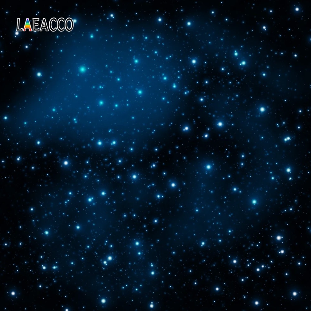 Laeacco Night Stars Bling Starry Sky Baby Pets Portrait Photocall Photography Background Customized Backdrops For Photo Studio |