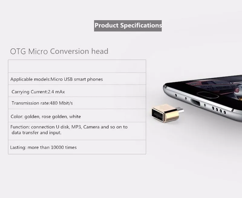 CatXaa 2,0 сплав Android Micro USB OTG кабель адаптер мини конвертер для usb флэш-накопитель мышь keyboaed ручной хвостовик кард-ридер ПК