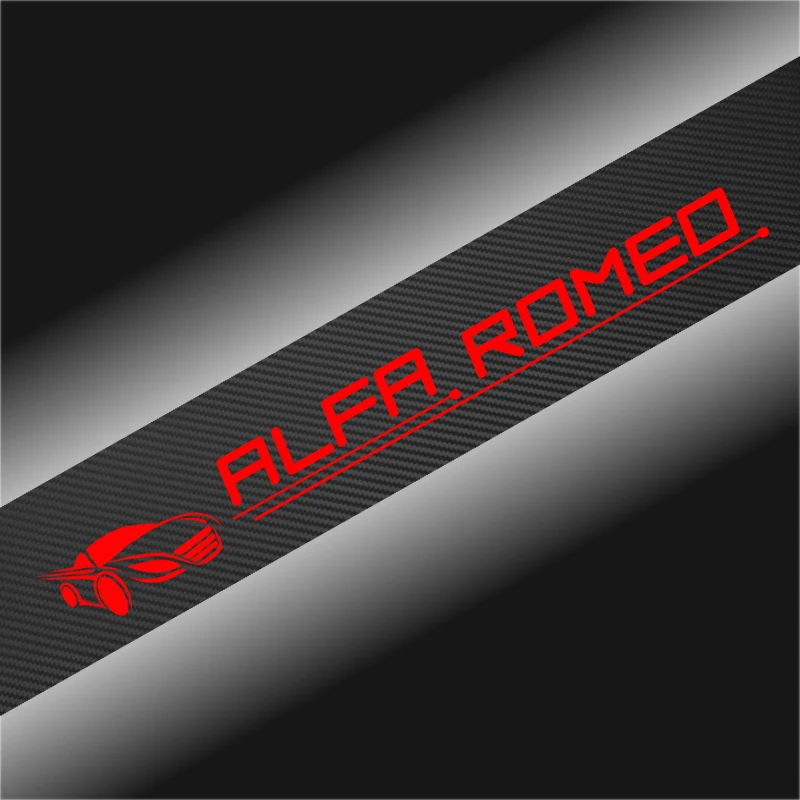 135x20cm Car Styling Decoration Decals Front Rear Windshield Decal Sticker for ALFA ROMEO Mito 147 159 Giulietta Spider GT
