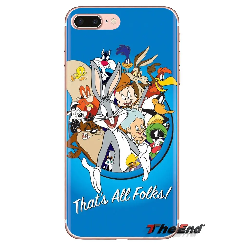 Мягкие прозрачные чехлы для Xiaomi Mi3 Samsung A10 A30 A40 A50 A60 A70 Galaxy S2 Note 2 Grand Core Prime Bugs Bunny Tunes |