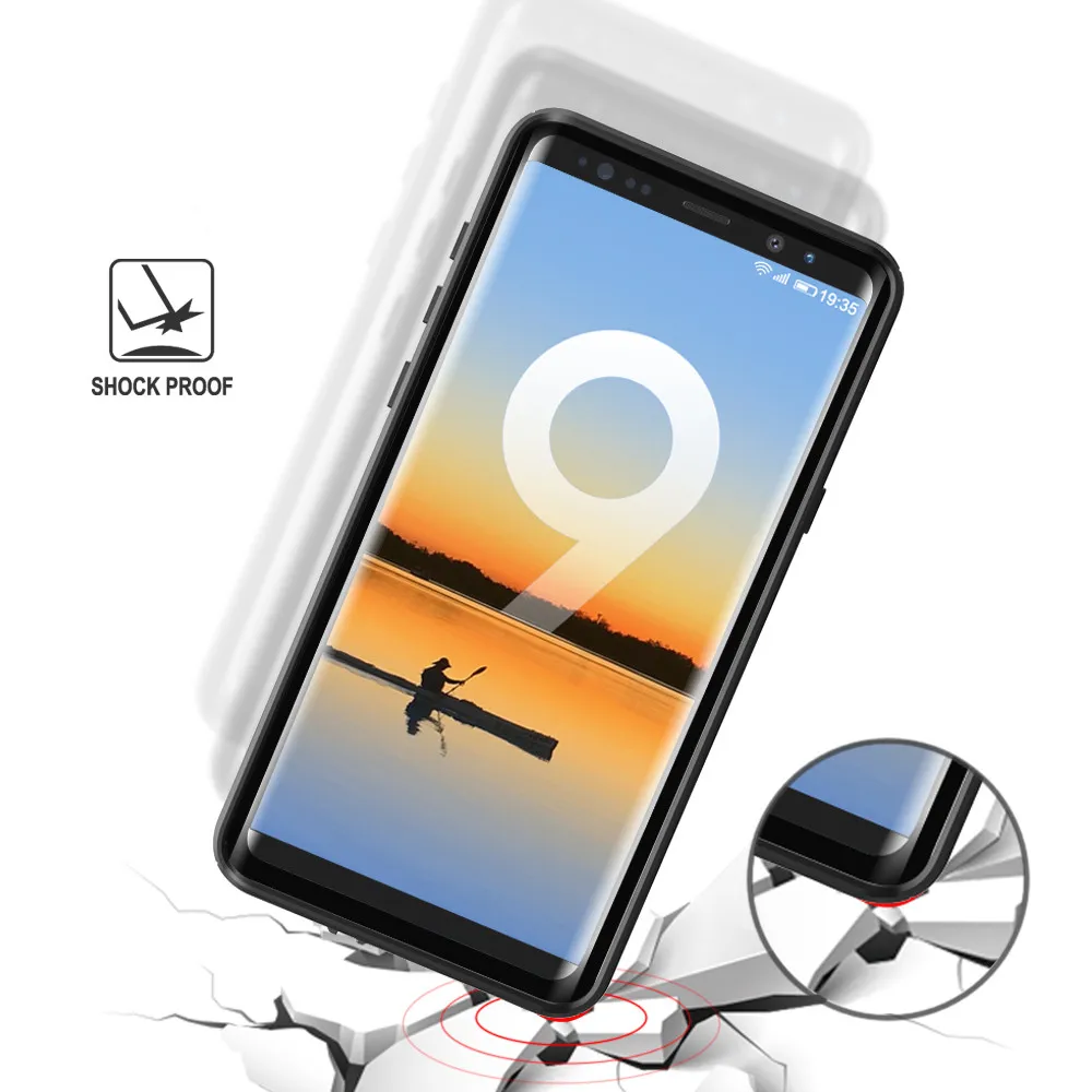 

IP68 Extreme Waterproof safety Case for Samsung S21 Plus S20 S10 S9 Note20 9 10 sealed Diving Dustproof transparent Armour Cases