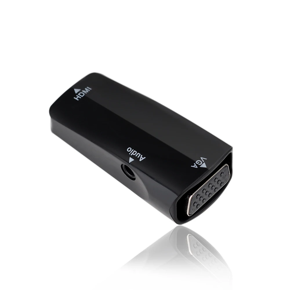 Микро hdmi женский на VGA видеоадаптера конвертер HDTV 1080 P тв 3.5 аудио для телевидения