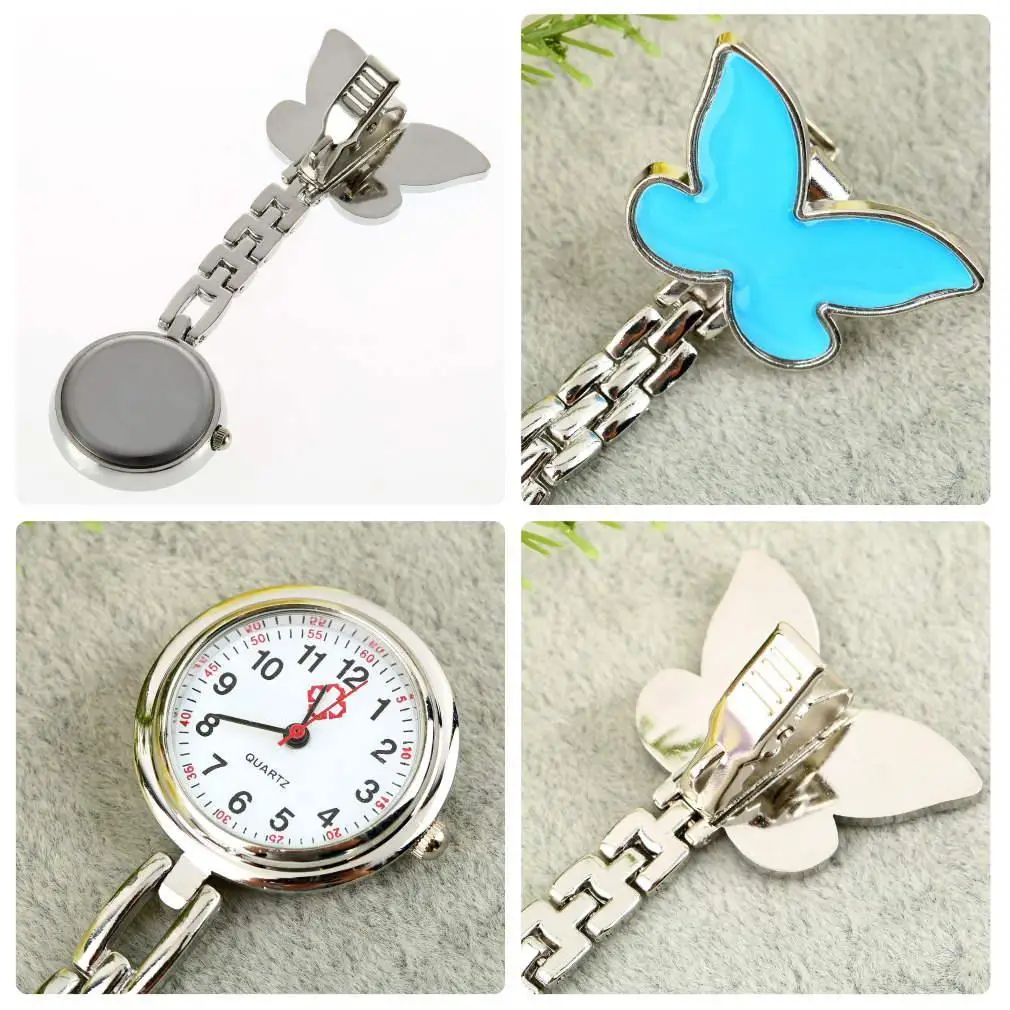 Карманные Медицинские медсестры Fob часы Женское платье 4 цвета клип на кулон