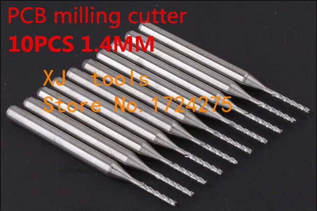 

10PCS 3.175*1.4mm CNC machine Engraving Edge Cutter,solid carbide PCB End Mill,PCB corn milling cutter,Mini Milling cutter bit