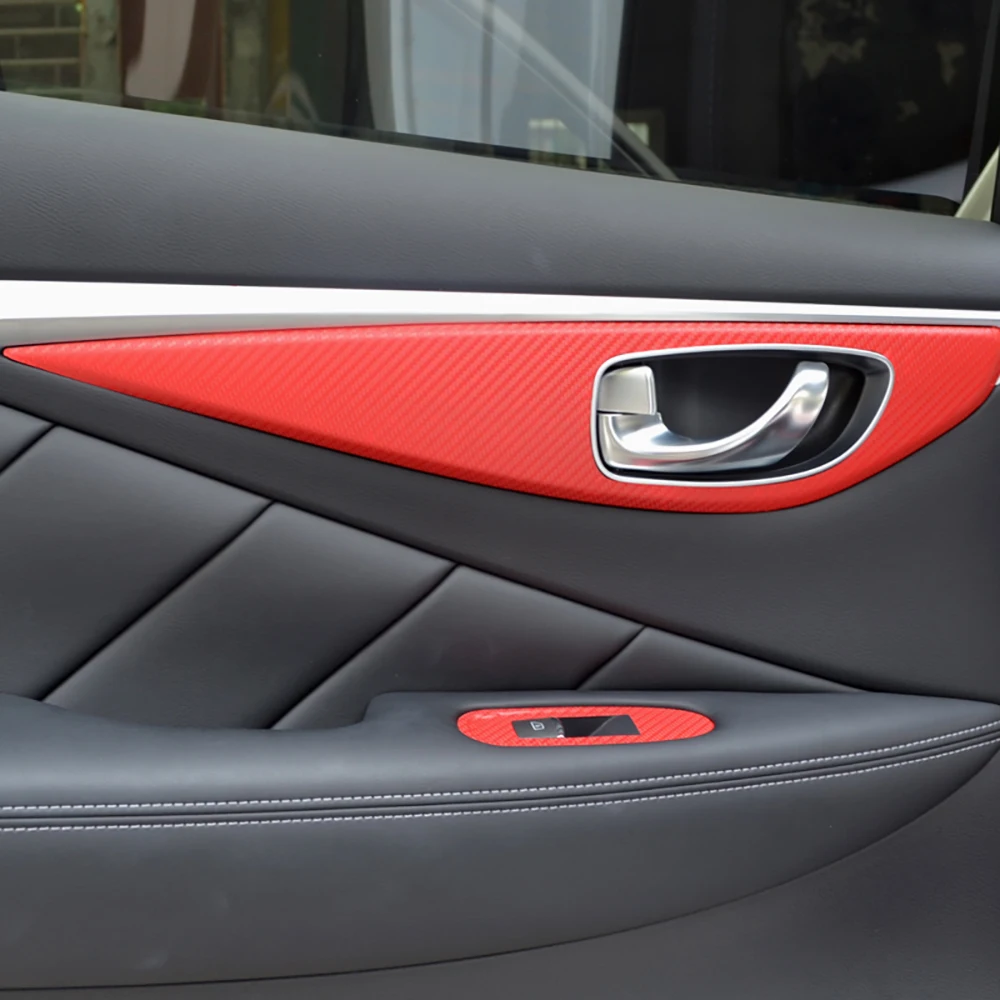 Панель переключателя автомобильного стекла отделка дверной ручки пленка из