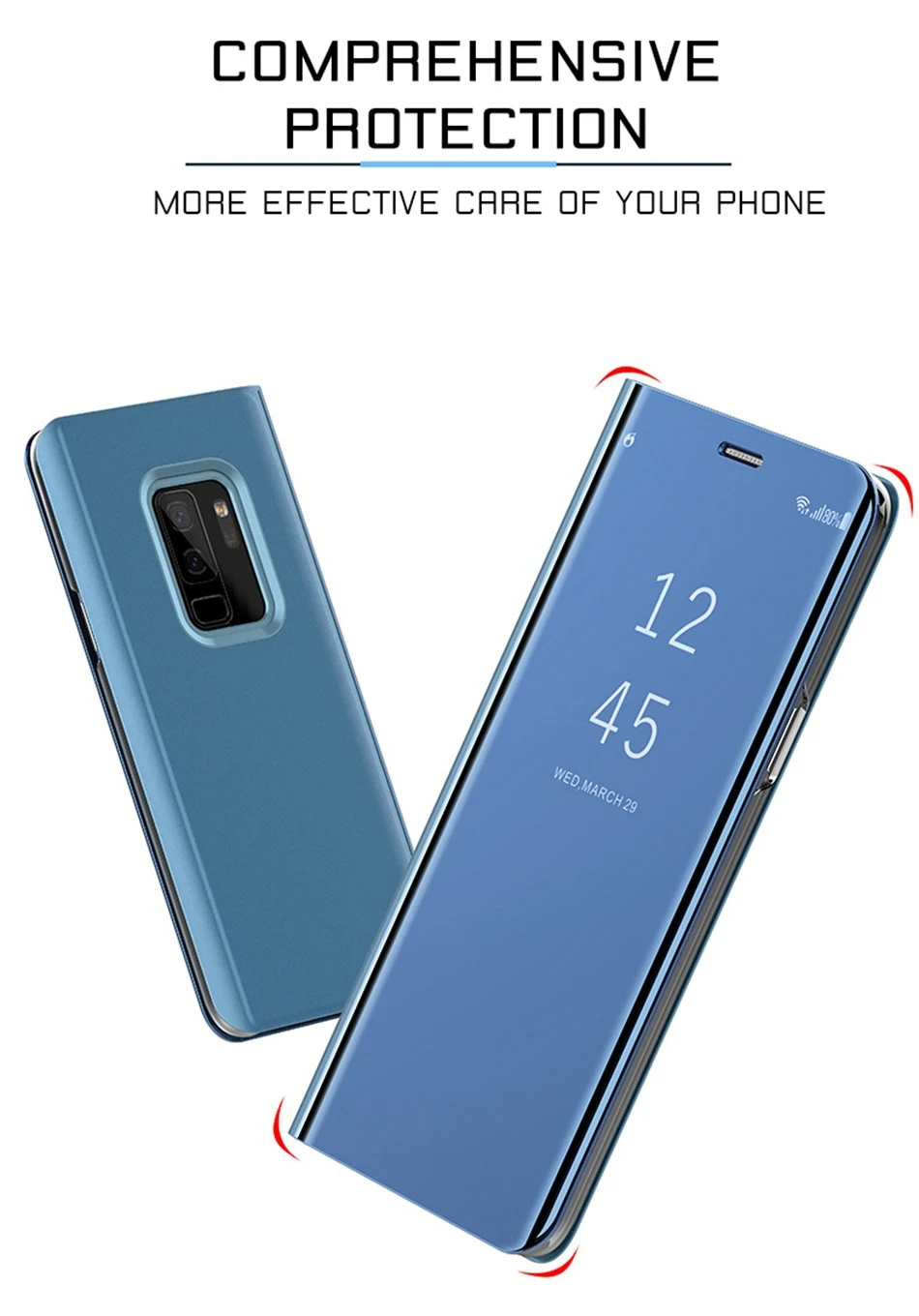 KISSCASE умный зеркальный Чехол С Откидывающейся Крышкой для samsung Galaxy A50 чехол для samsung Galaxy A70 A40 A30 A90 A80 A20 A10 M40 M30 M20 M10 A9 самсунг а50 чехол