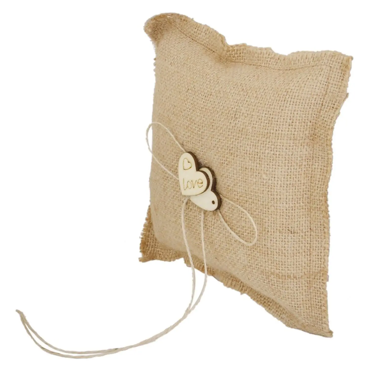 18 см обручальное кольцо Подушка из мешковины несущей подушки|Украшения своими