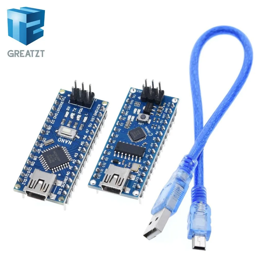 Контроллер GREATZT Nano 3,0 совместим с usb-драйвером arduino nano CH340 с кабелем NANO V3.0