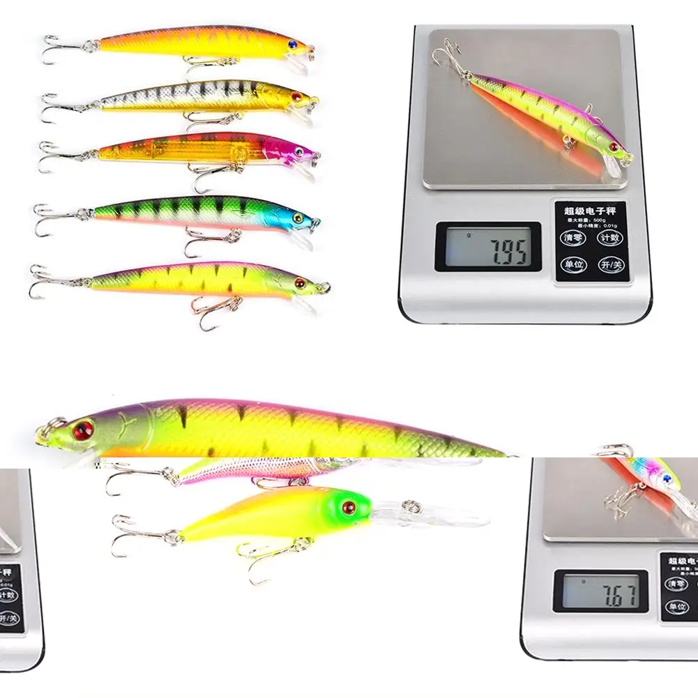 Нет 43 шт. красочные приманки для рыбалки снасть искусственные Minnow имитация рыбы