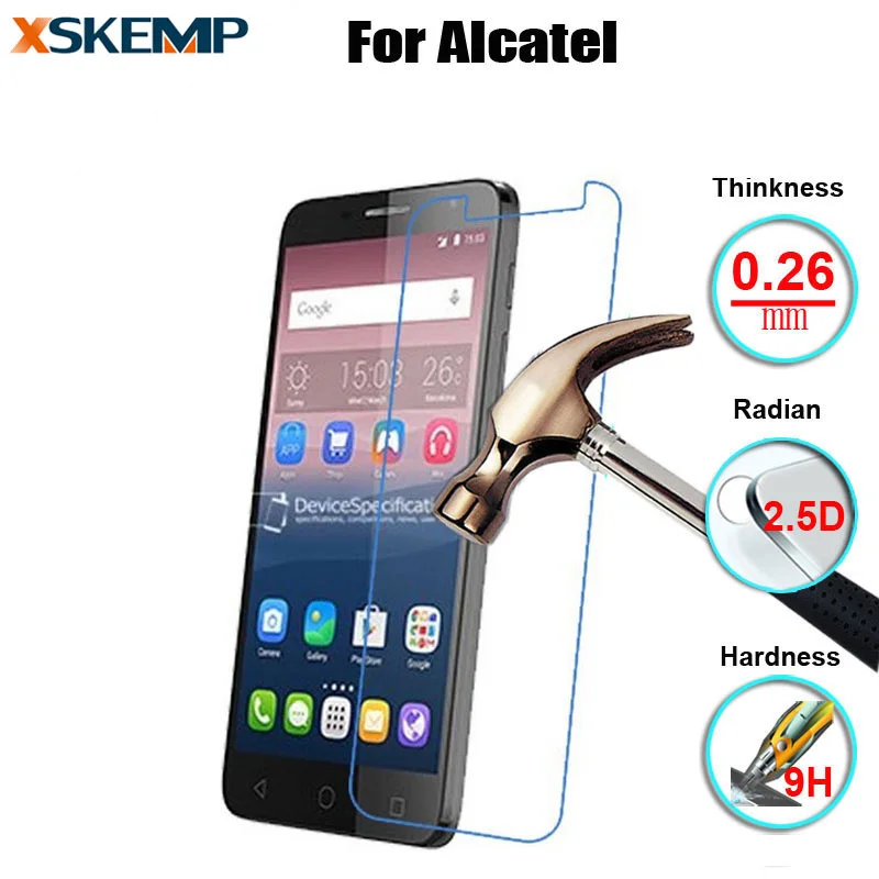 Закаленное стекло для Alcatel One Touch Idol 3 4 7 дюйма 5 C5 C7 C9 Pixi 3|screen protector|glass clearglass tempered |