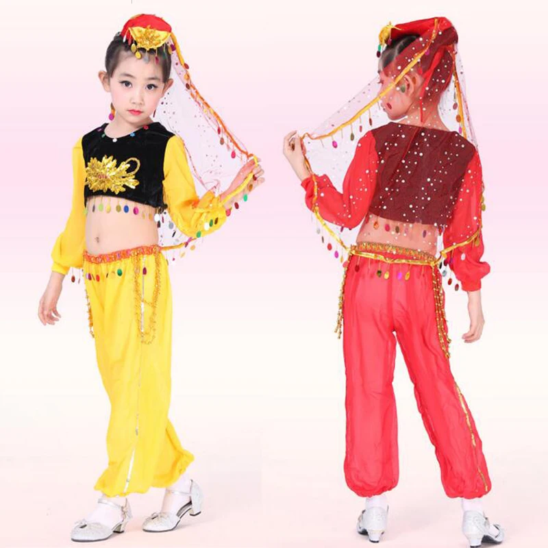 Детская танцевальная одежда костюмы для бальных танцев в китайском народном