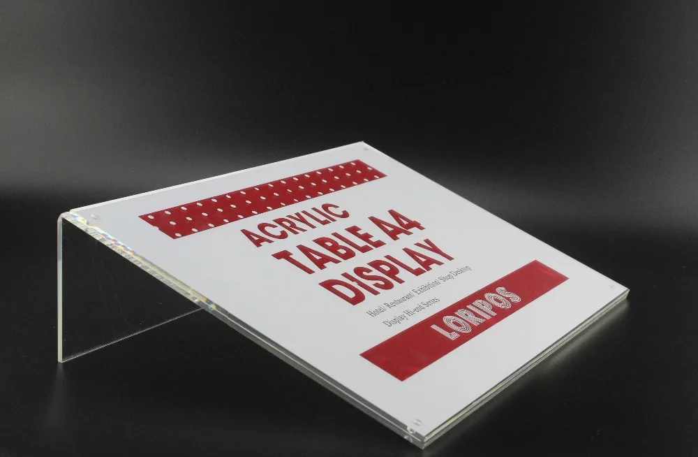 A4 L прочная Магнитная рекламная стойка бирка знак карта зажим рамка акриловый