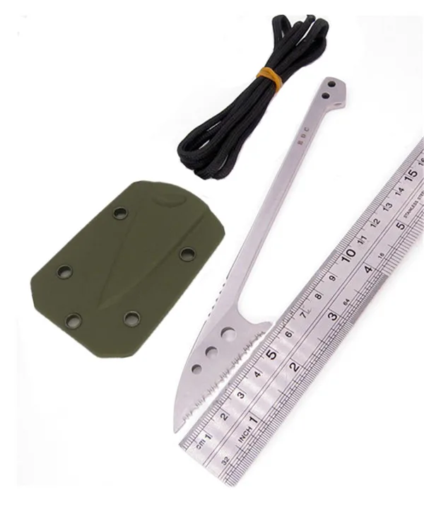 Serrated Armygreen Fish k Kydex оболочка весы из нержавеющей стали гарпун хлопья филе зубчатый комплект Охота выживания лагерь инструмент бушкрафт Лезвие Открытый - Цвет: Serrated Armygreen