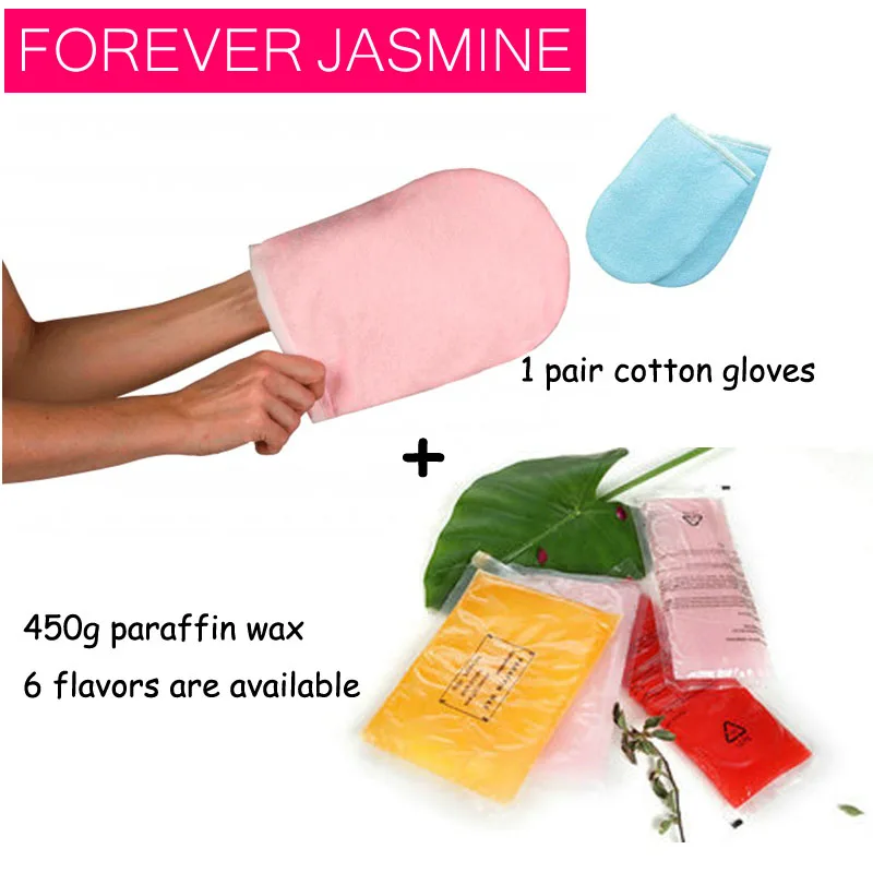 450 г отбеливающий парафин для маникюра 1 пара хлопковых перчаток парафиновой