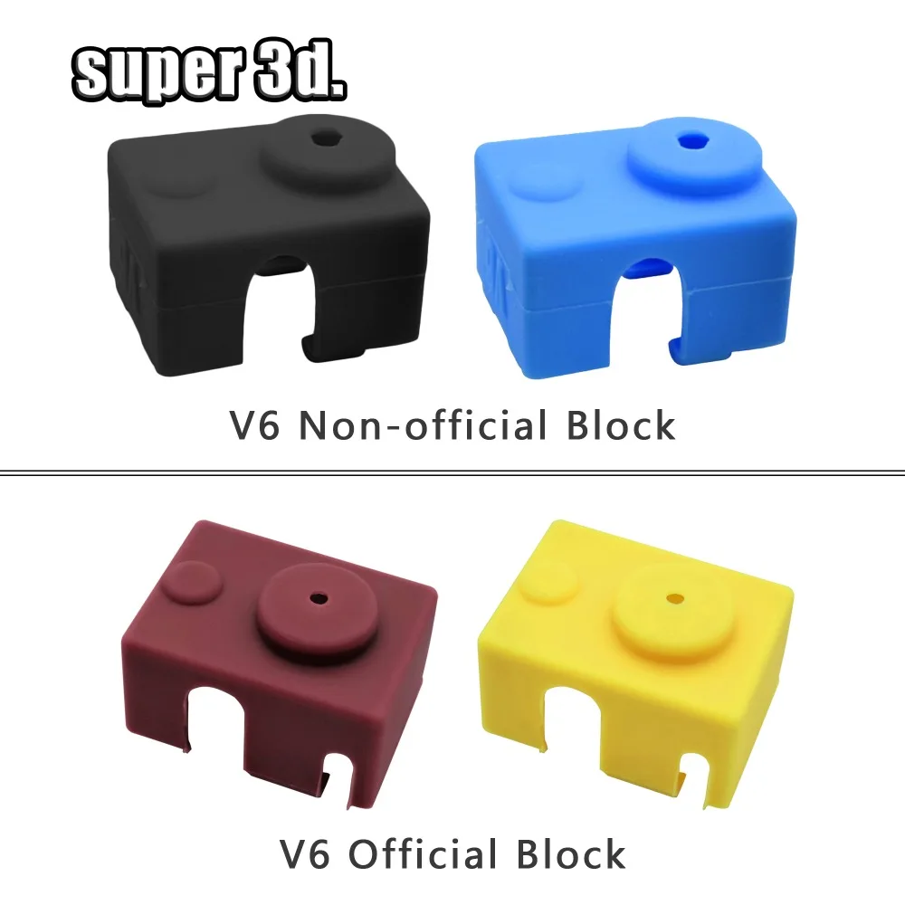 1 шт. Новинка V6 силиконовые носки 3D принтер поддержка PT100 + набор нагревательных