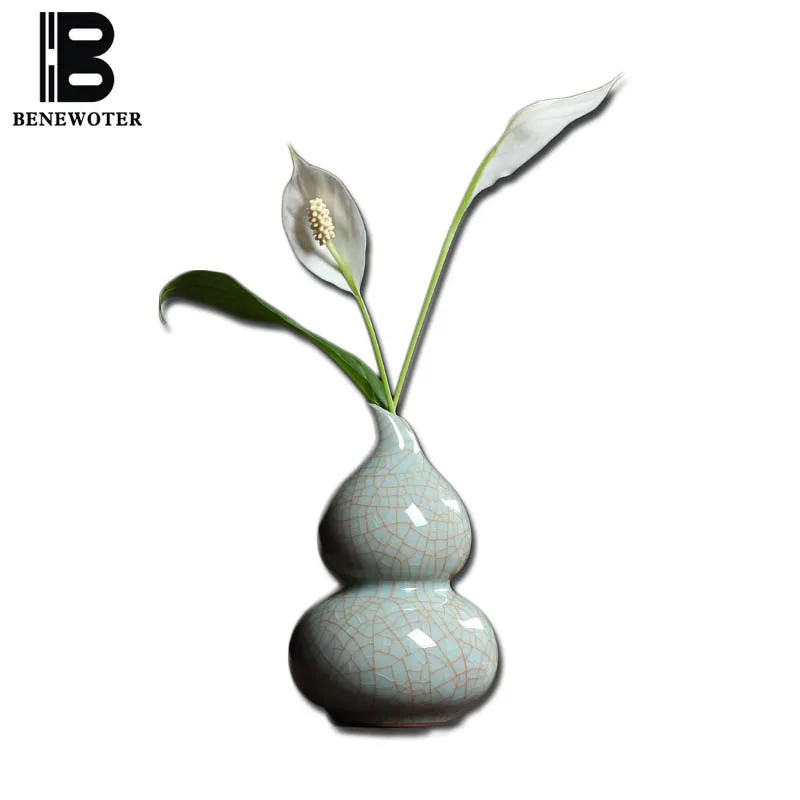 BENEWOTER Longquan Celadon Изысканная керамическая фарфоровая бутылка для льда цветочный