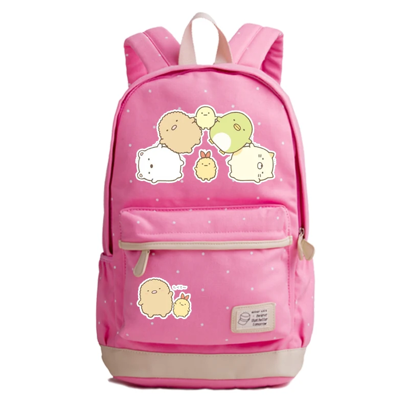 Kawaii sumikkourashi холщовые школьные сумки милые женские розовые рюкзаки Mochila Feminina девочки походный рюкзак для ноутбука рюкзак