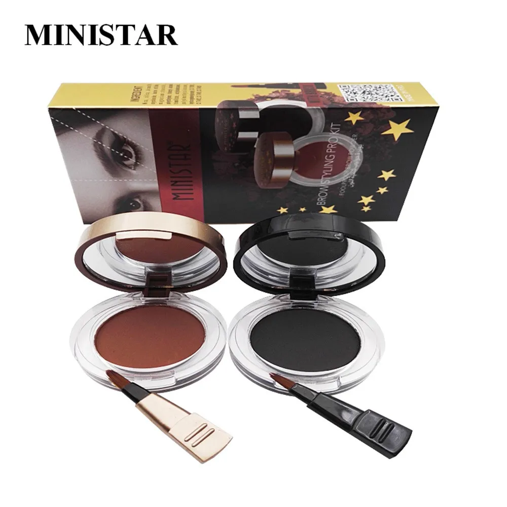 Блеск девушка Store 2018 Новое поступление 2 шт./компл. для бровей Косметическая пудра