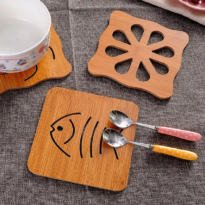 1 шт. полый деревянный коврик для чашки подогрев стола неправильной формы