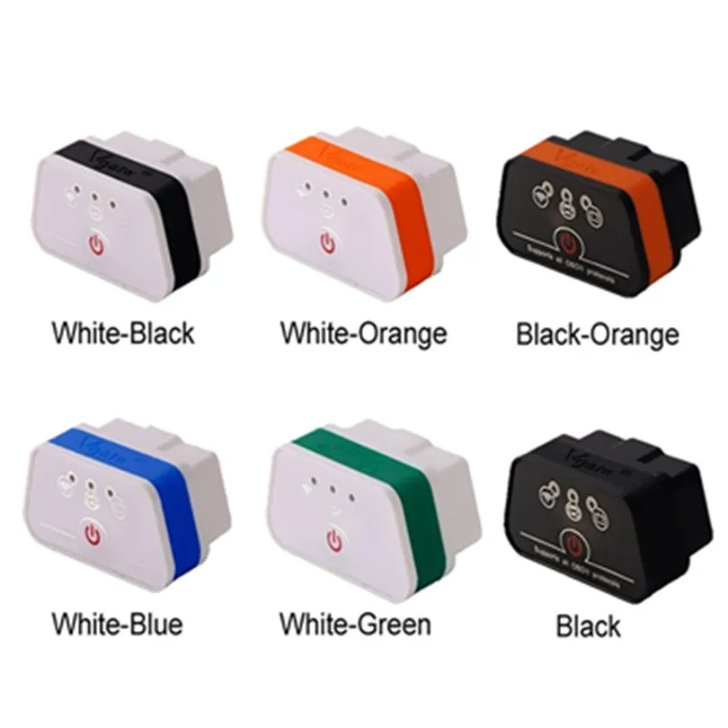 5 шт./лот Vgate ICar2 ELM327 OBD OBD2 V2.1 WIFI Bluetooth сканер диагностический инструмент для