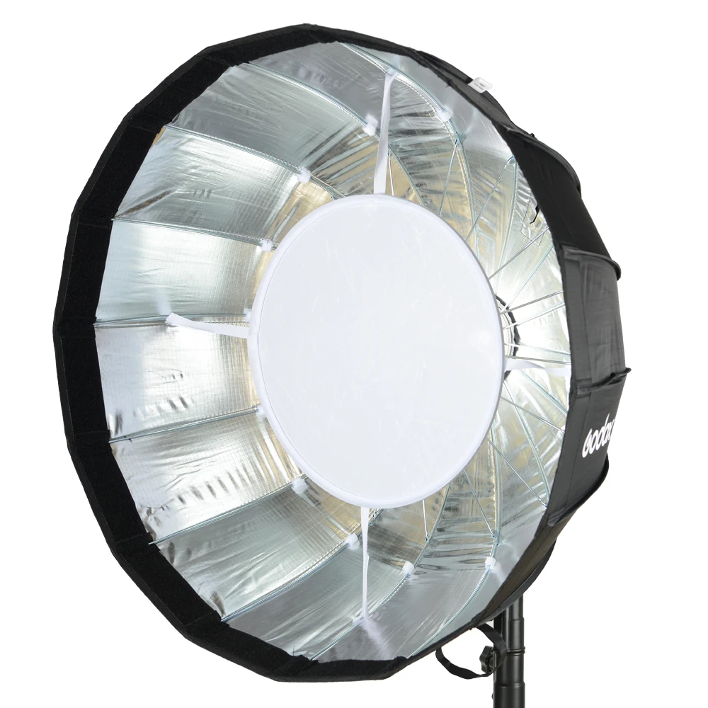 Godox 65 см AD S65S встроенный серебристый глубокий параболический софтбокс с сотовой