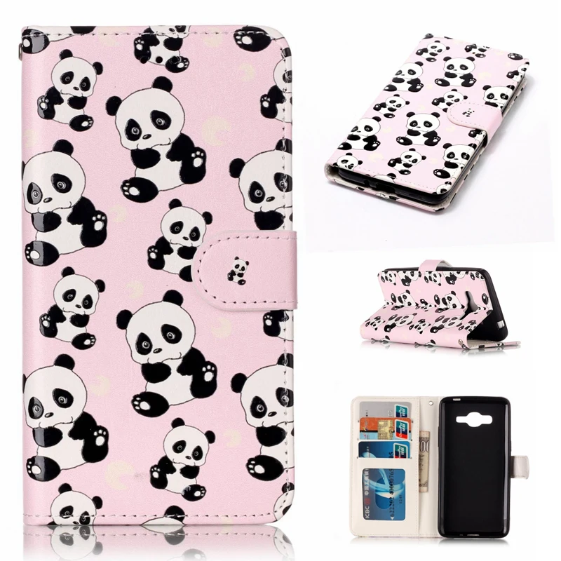 

Varnish 3D Relief Flip Leather Wallet Phone Silicone Soft Case Cover Shell Coque Etui for Samsung Galaxy J2Prime Grand G530 G532