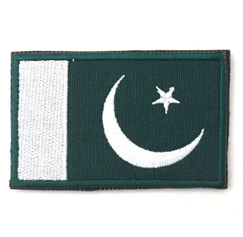 Pakistan Азиатский Израиль, Япония, Сингапур, Турция, Индия, индонезийский, Камбоджа, Катар, Оман, ОАЭ, Ираком, Северной Кореей, флагом, вышивкой, нашивками - Цвет: Pakistan