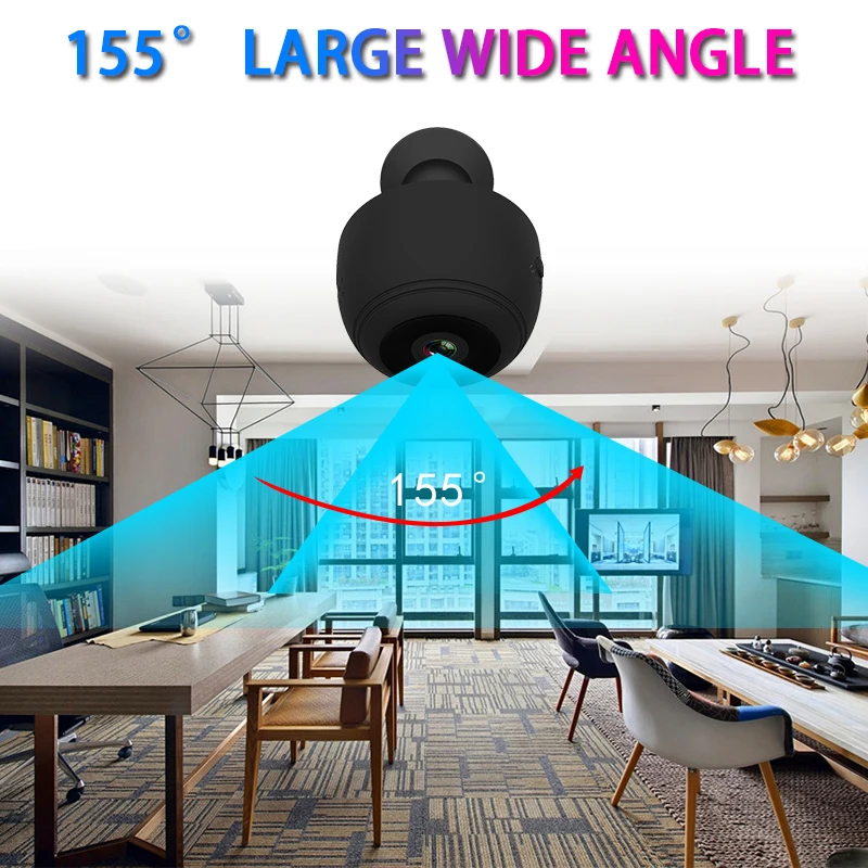 Месте P2P IP мини-камера с разрешением WI-FI Камера FULL HD 4 K 1080 P Ночное видение Обнаружение движения CMOS сенсорный регистратор видеокамеры Micro