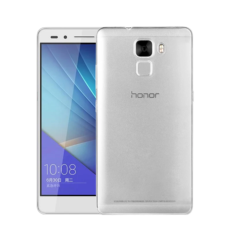 Для huawei Honor 7 Чехол прозрачный кристально чистый силиконовый мягкий чехол для huawei Honor 7 чехол для телефона s кожа