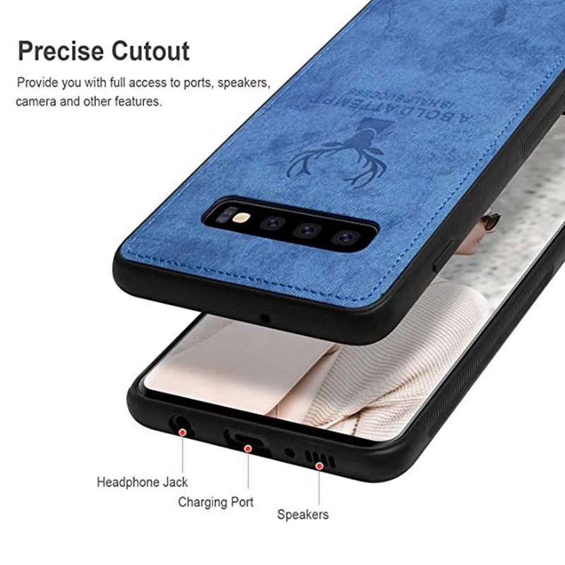 Роскошный тканевый чехол для телефона Samsung Galaxy S10 Plus мягкий силиконовый 3D S10e S 10 |