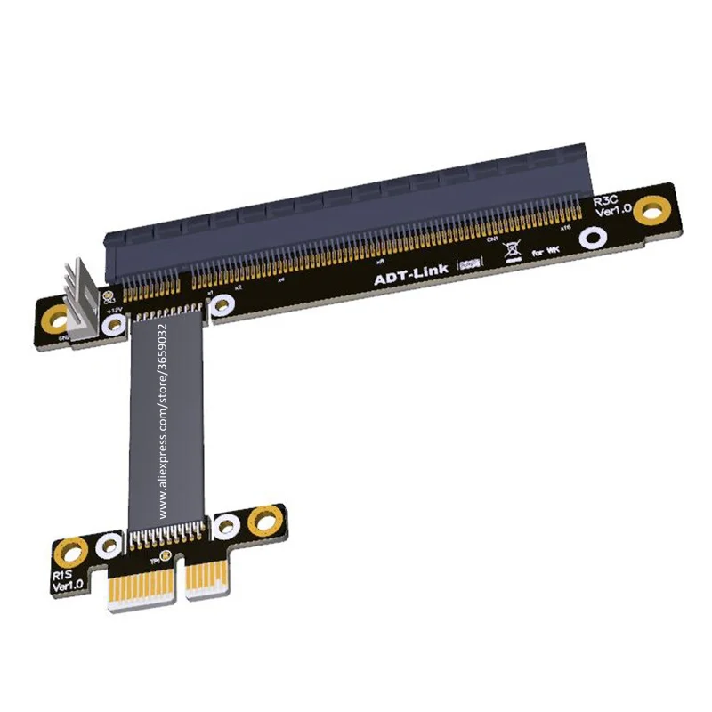 Переходник Gen3.0 PCIe переходник с 1x на 16x не требует USB PCI E x1 x16 GPU адаптер для майнинга