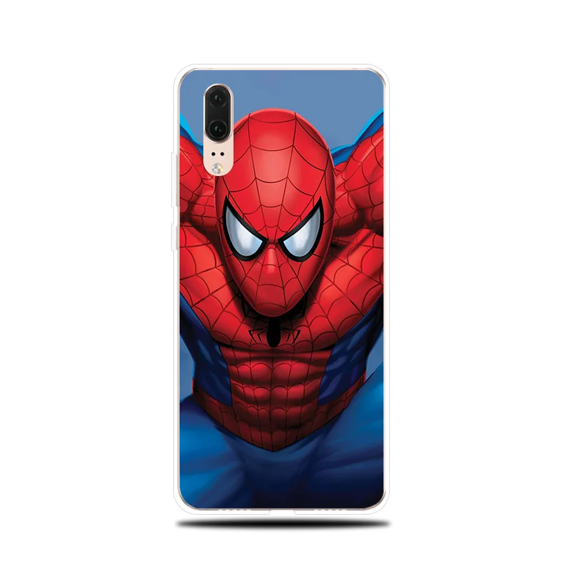 Spiderman Iron Man Silicone Phone Case For Huawei P8 P9 Lite 2017 P Smart 2019 Soft Cover P10 P20 P30 Pro |
