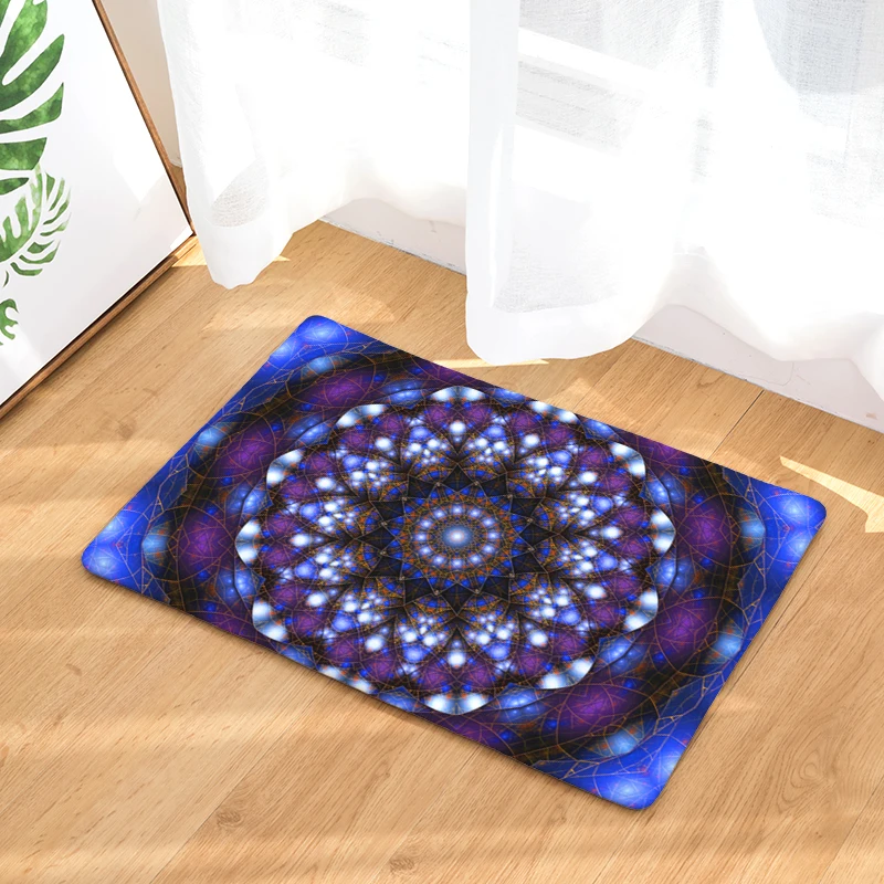 Новый ковер для украшения дома с принтом зеленых цветов не имеет скользящего