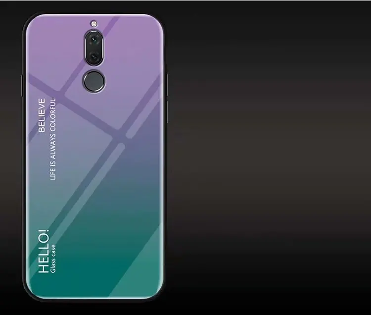 Для honor 9i Nova 2i чехол, роскошная силиконовая рамка из закаленного стекла, модная градиентная защитная задняя крышка для huawei mate 10 Lite