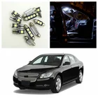 9 шт., белые светодиодные лампы посылка салона автомобиля Chevrolet Malibu 2008-2012