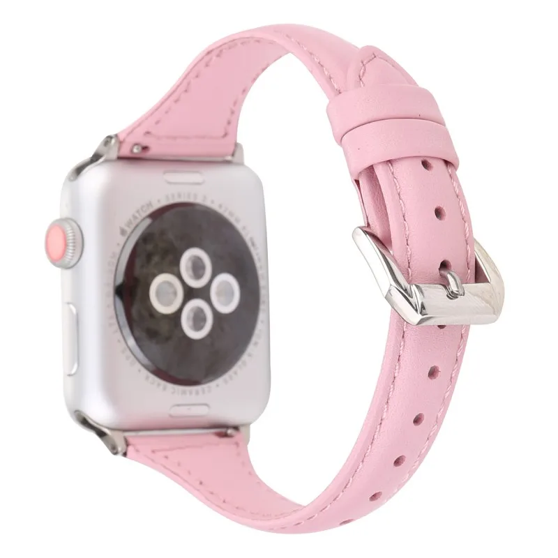 Аксессуары для часов Ремешок для Apple Watch Band 44 мм 42 мм и Apple Watch ремешок из натуральной кожи 40 мм 38 мм браслет для iwatch