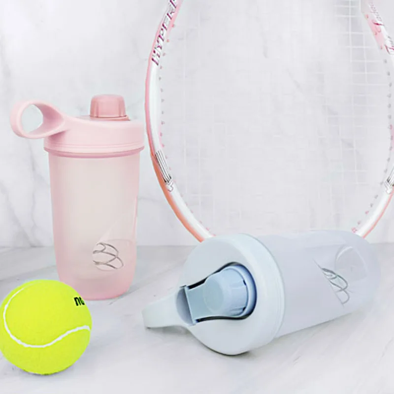 550 мл портативный шейкер для спортзала бутылка Сывороточный Протеин воды с шар BPA