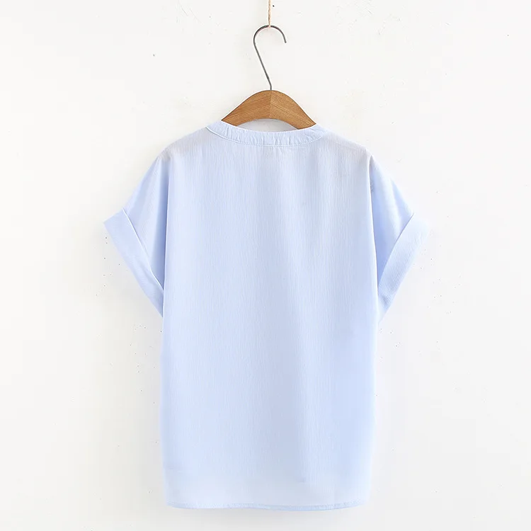 2019 Plus Size Casual T-shirts Summer Women Clothing Fashion Loose Short Sleeve embroidery Tops A31-057 | Женская одежда