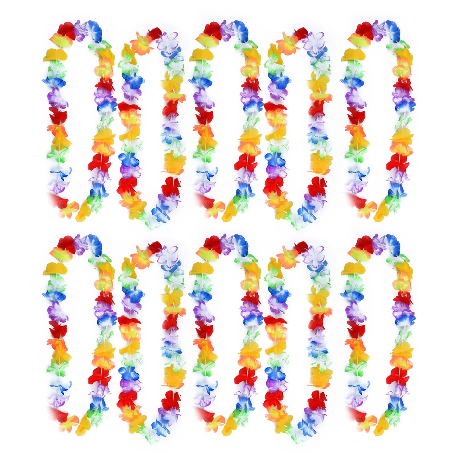 10 шт. Гавайский цветок leis гирлянда ожерелье нарядное платье бассейн Вечеринка