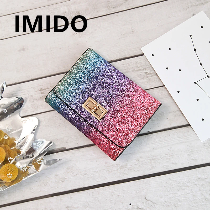 IMID2019 брендовые летние взрыв блесток сечение Цвет изменение карты короткие