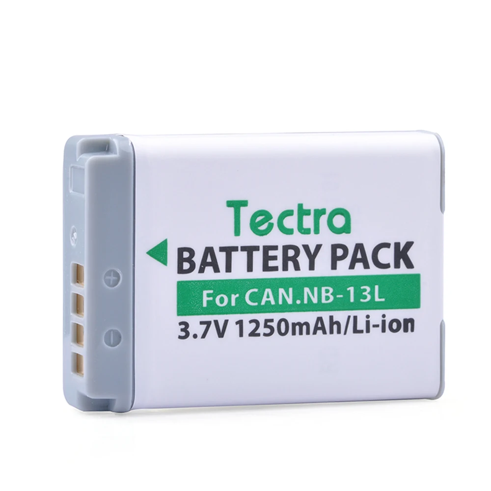 Tectra NB-13L NB 13L 3 7 V/1250mAh шт./упак. Аккумулятор для камеры Canon PowerShot G5X G7X G9X G7 X Mark II SX720 HS |
