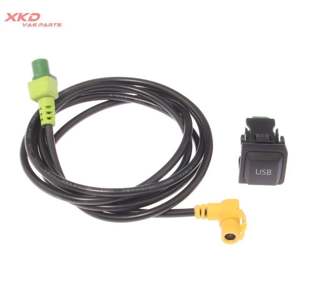 USB разъем и кабель для V W SCIROCCO Jet ta Rabbit Golf G TI MK5 MK6 RCD510|Переключатели рычаги авто| |